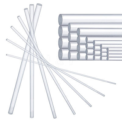 35Pcs 7 Styles Acrylic Dowel Rods AJEW-OC0014-11-1