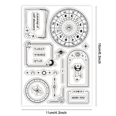 Summer Theme PVC Plastic Clear Stamps DIY-WH0631-0131-1
