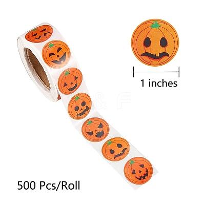 20 Rolls 20 Style Halloween Theme Self Adhesive Paper Stickers DIY-SZ0003-31-1