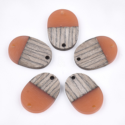 Resin & Wenge Wood Links connectors RESI-S367-11A-07-1
