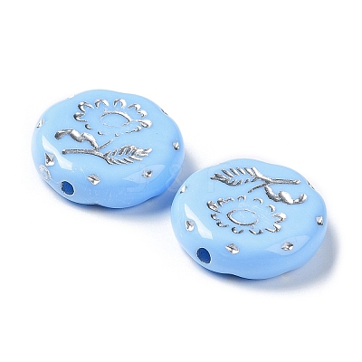 Opaque Acrylic Beads OACR-G016-27C-1