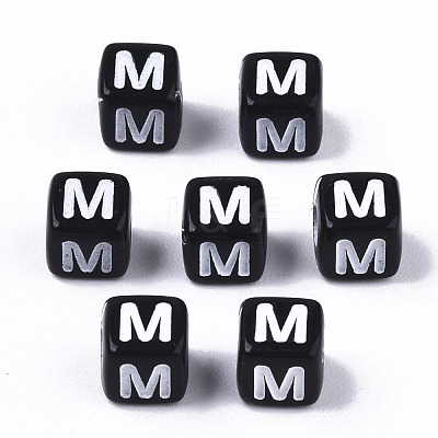 Opaque Acrylic Beads SACR-N002-01M-1