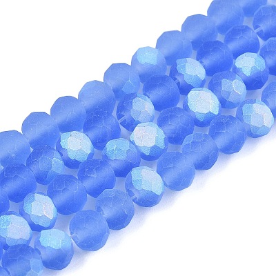 Transparent Glass Beads Strands LS-EGLA-A044-T6mm-MB14-1