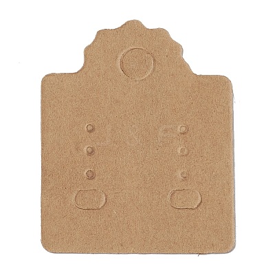 Kraft Paper Earring Display Cards LS-CDIS-D005-06-1