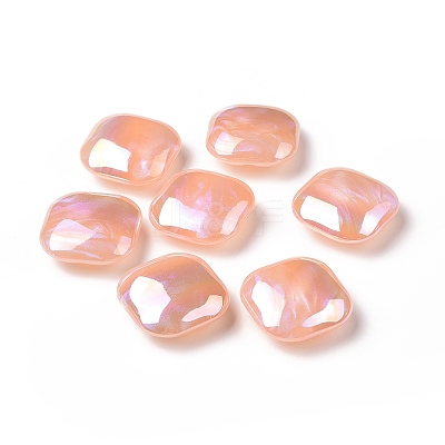 Opaque Acrylic Beads OACR-A010-10A-1