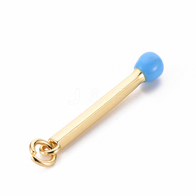 Brass Enamel Pendants KK-S362-032J-NR-1
