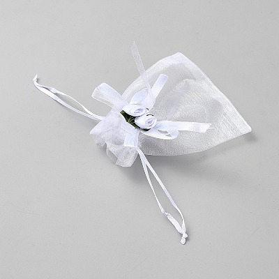 3D Flower Organza Drawstring Bags OP-WH2002-01A-01-1