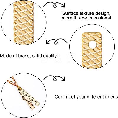 96Pcs 4 Style Brass Pendants KK-FH0002-95-1