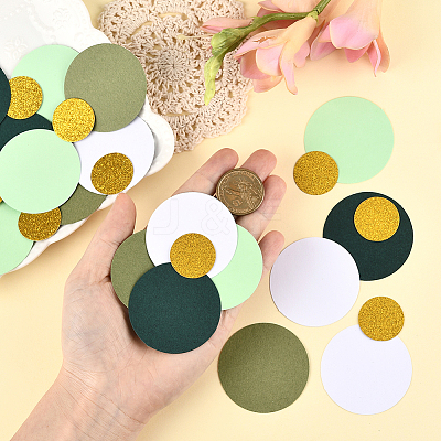 200Pcs Round Paper Table Scatter Confetti DIY-SC0032-57B-1