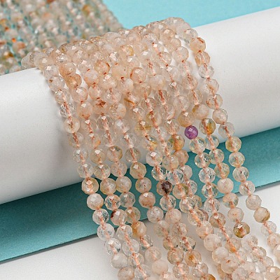 Heated Natural Citrine Beads Strands G-A097-A08-04-1