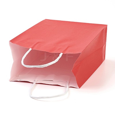Pure Color Kraft Paper Bags AJEW-G020-A-12-1
