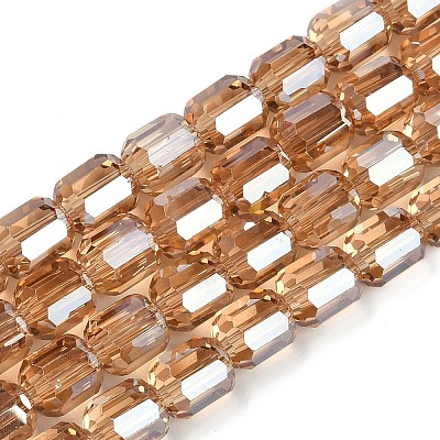 Electroplate Glass Beads Strands GLAA-G112-07A-1
