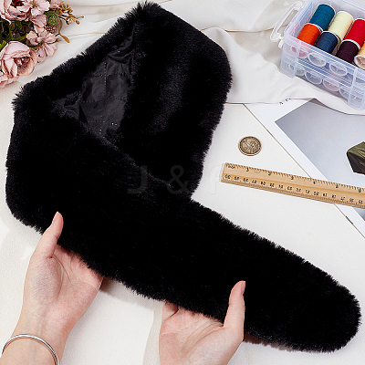 Polyester Faux Fur Collar AJEW-WH0709-230B-1