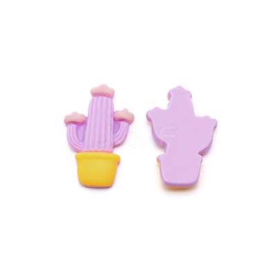 Opaque Resin Cabochons RESI-WH0026-06F-1