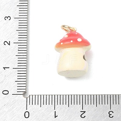 Animal Theme Brass Enamel Pendants KK-CBAE20A-02C-G-1