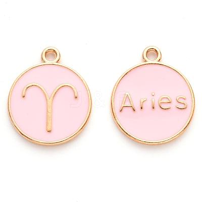 Alloy Enamel Pendants X-ENAM-S124-01A-09A-1