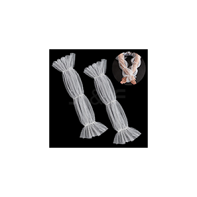 Polyester Detachable Long Mesh Sleeves AJEW-WH0270-354A-1
