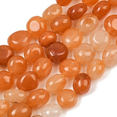 Natural Red Aventurine Beads Strands GG-CBA787B-A15-1