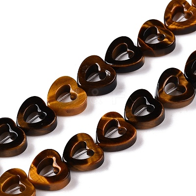 Natural Tiger Eye Beads Strands G-N342-91-1
