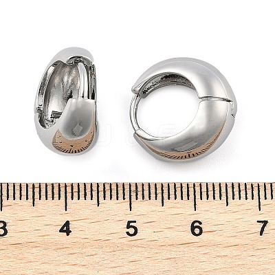 Brass Hoop Earrings EJEW-U055-21P-1