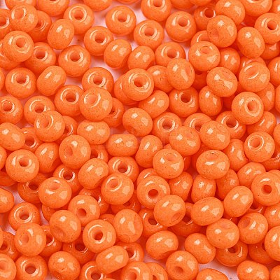 Imitation Jade 3/0 Glass Seed Beads SEED-Z001-A-B09-1