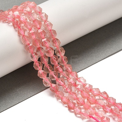 Cherry Quartz Glass Beads Strands G-K382-A05-01-1