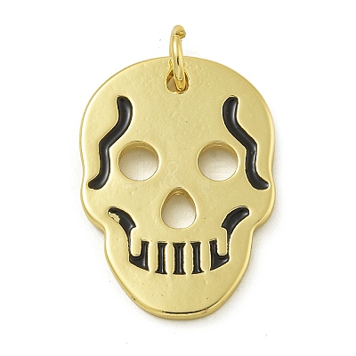 Rack Plating Brass Enamel Pendants KK-Z067-24G-01-1