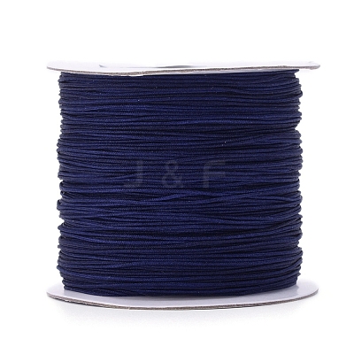 Nylon Braided Cord for Woven Jewelry Making Macrame Craft NWIR-D055-0.6mm-25-1
