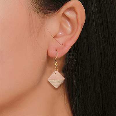 Resin & Wood Cabochons RESI-CJ0001-25-1