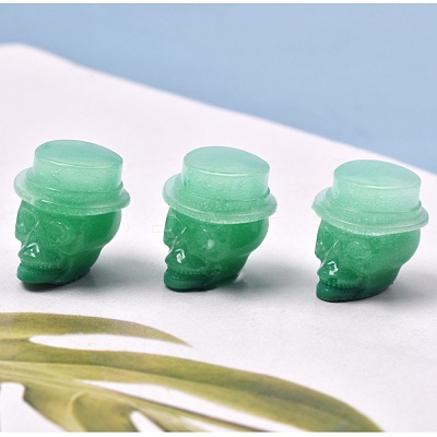 Skull Head Beads Bracelet Silicone Molds X-DIY-L021-62-1