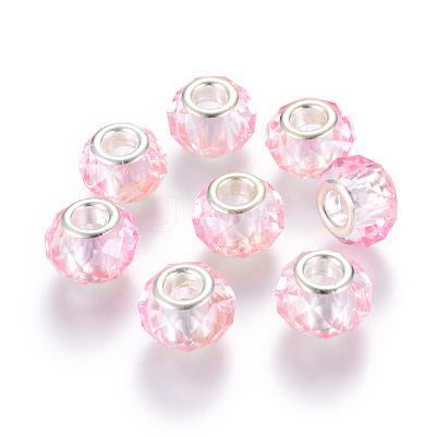 Handmade Glass European Beads X-GPDL25Y-74-1