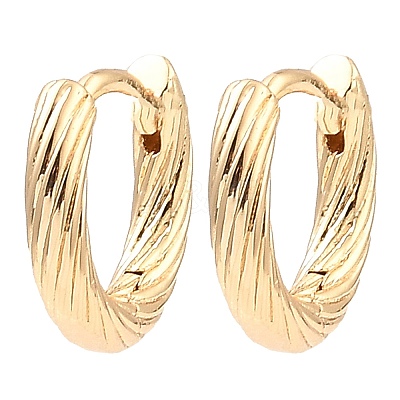 Brass Hoop Earrings EJEW-I289-04KCG-1
