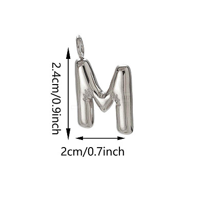 304 Stainless Steel Pendants STAS-A125-01P-M-1
