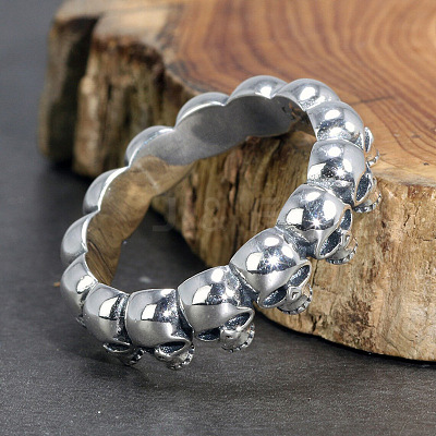 Skull Head Alloy Finger Rings FS-WGF71B4-03-1