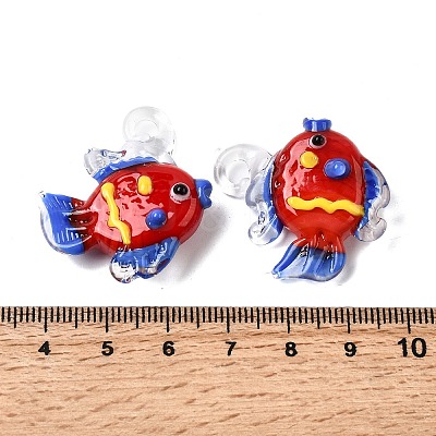 Handmade Lampwork Pendants LAMP-B035-01B-1