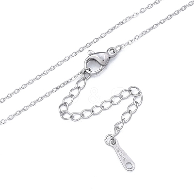 Non-Tarnish 304 Stainless Steel Cable Chains Necklace for Men Women NJEW-N050-A03-S12-1