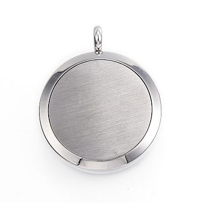 316 Surgical Stainless Steel Diffuser Locket Pendants STAS-H342-06P-1