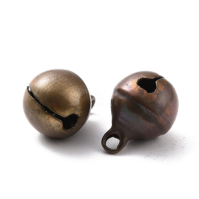 Brass Bell Pendants KK-F749-05C-15mm-1