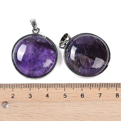 Natural Amethyst Tree of Life with Owl Pendants G-L524-15AS-06-1