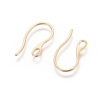 304 Stainless Steel Earring Hooks X-STAS-E464-04G-1