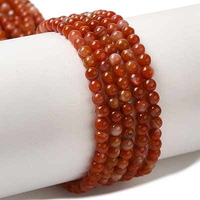 Natural South Red Agate Beads Strands G-B090-A04-03-1