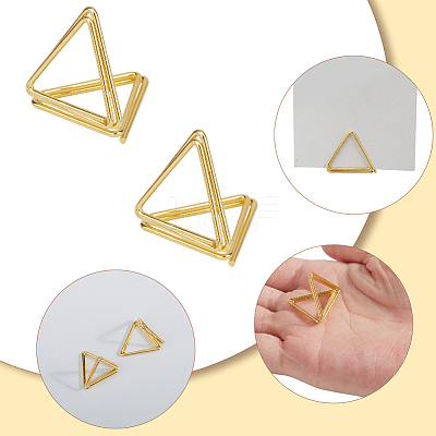 32Pcs Mini Iron Place Card Holders ODIS-SP0001-07-1