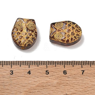 Baking Paint Transparent Glass Beads DGLA-N018-14A-1