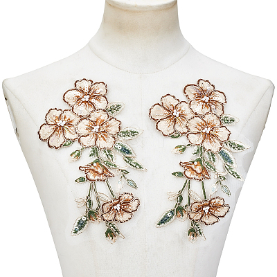 2Pcs Flower Clothing Patches DIY-GF0012-86B-1
