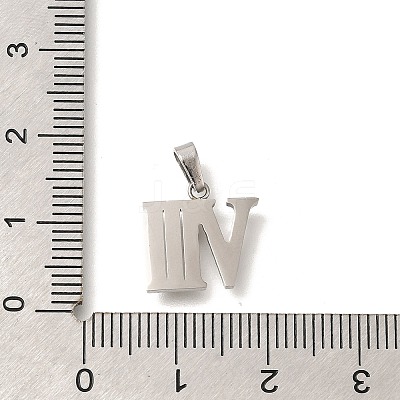 304 Stainless Steel Micro Pave Cubic Zirconia Pendants STAS-H228-02P-08-1