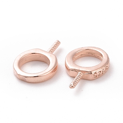 925 Sterling Silver Screw Eye Peg Bails X-STER-D035-42RG-1