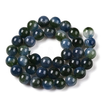 Dyed Natural White Jade Beads Strands G-T138-10mm-210-2-1