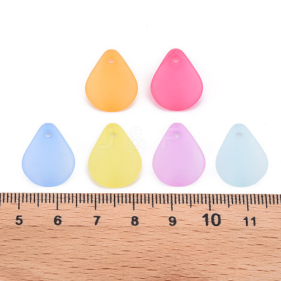 Transparent Frosted Acrylic Pendants MACR-S371-09A-1