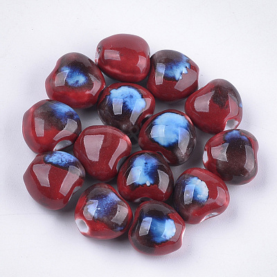 Handmade Porcelain Beads PORC-S498-15B-03-1