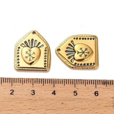 304 Stainless Steel Pendants STAS-C152-21G-02-1
